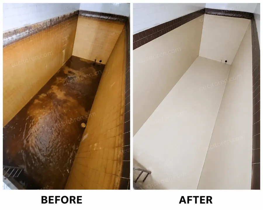 Before after cuci toren - hasil pengerjaan 4